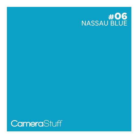 Camerastuff Seamless Paper Backdrop 1.35x10m no06 Nassau Blue | CameraStuff | South Africa Gauteng Online Shop