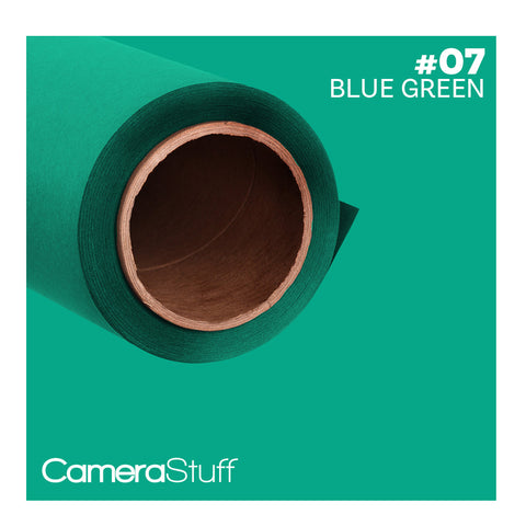 Camerastuff Seamless Paper Backdrop 1.35x10m No07 Blue-Green | CameraStuff | South Africa Gauteng Online Shop