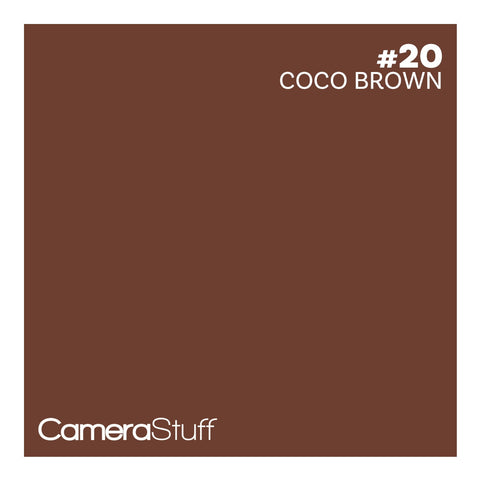 Camerastuff Seamless Paper Backdrop 1.35x10m no20 Coco Brown | CameraStuff | South Africa Gauteng Online Shop