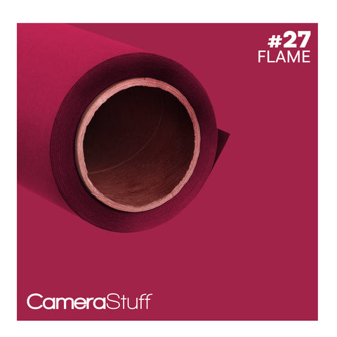 Camerastuff Seamless Paper Backdrop 1.35x10m no27 Flame Red | CameraStuff | South Africa Gauteng Online Shop