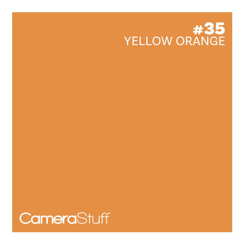 Camerastuff Seamless Paper Backdrop 1.35x10m no35 Yellow Orange | CameraStuff | South Africa Gauteng Online Shop