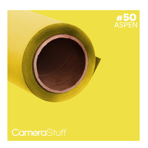 Camerastuff Seamless Paper Backdrop 1.35x10m no38 Aspen Yellow | CameraStuff | South Africa Gauteng Online Shop