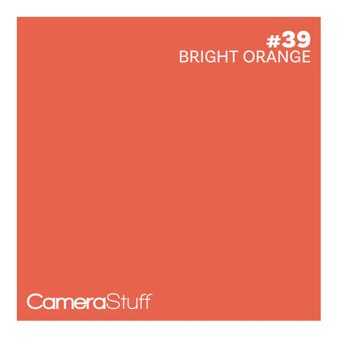 Camerastuff Seamless Paper Backdrop 1.35x10m no39 Bright Orange | CameraStuff | South Africa Gauteng Online Shop