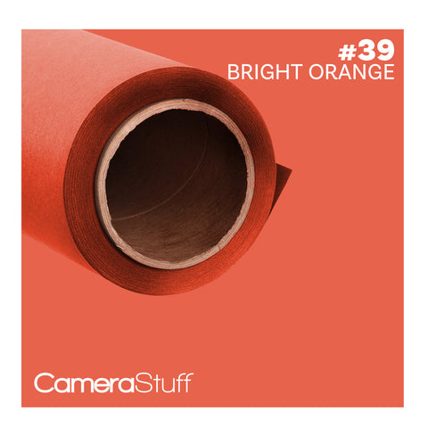 Camerastuff Seamless Paper Backdrop 1.35x10m no39 Bright Orange | CameraStuff | South Africa Gauteng Online Shop