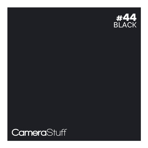 Camerastuff Seamless Paper Backdrop 1.35x10m No44 Black | CameraStuff | South Africa Gauteng Online Shop