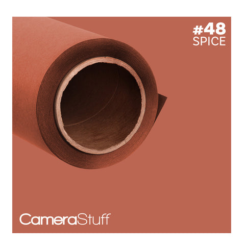 Camerastuff Seamless Paper Backdrop 1.35x10m no48 Spice Brown | CameraStuff | South Africa Gauteng Online Shop