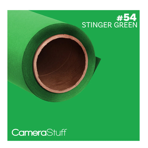 Camerastuff Seamless Paper Backdrop 1.35x10m No54 Chroma-Key Stinger Green | CameraStuff | South Africa Gauteng Online Shop