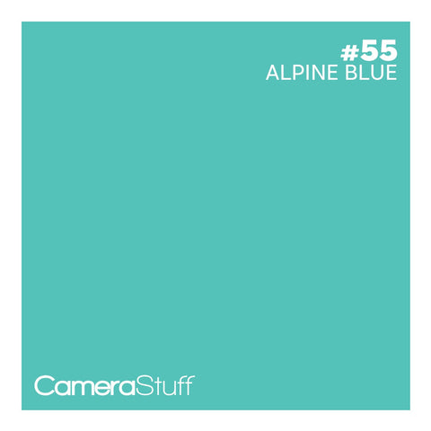 Camerastuff Seamless Paper Backdrop 1.35x10m No55 Alpine Blue | CameraStuff | South Africa Gauteng Online Shop