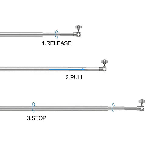 CameraStuff TCB-3S 120-300cm Adjustable Telescopic Stainless Steel Backdrop Crossbar Tube | CameraStuff | South Africa Gauteng Online Shop