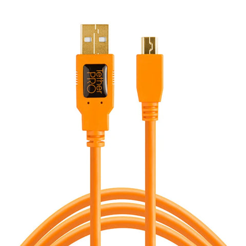 TetherTools TetherPro Camera Tether Cable USB 2.0 Mini-B 5-pin 4.6m Orange (CU5451-ORG) | CameraStuff | South Africa Gauteng Online Shop