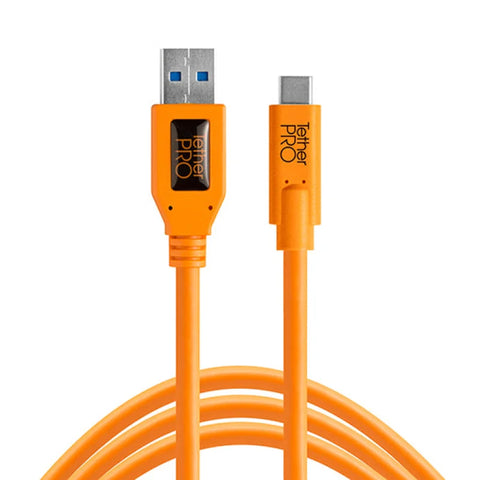 TetherTools TetherPro Camera Tether Cable USB 3.0 USB-C Cable 4.6m Orange (CUC3215-ORG) | CameraStuff | South Africa Gauteng Online Shop