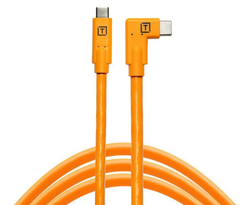 TetherTools TetherPro Camera Tethering Cable USB-C to USB-C Right Angle 4.6m Orange (CUC15RT-ORG) | CameraStuff | South Africa Gauteng Online Shop