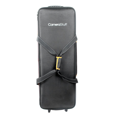 Camerastuff Orange-Rim Roller Carry Bag Studio & Lighting Accessories (94x34x25cm) + 2 x 260cm Light Stands