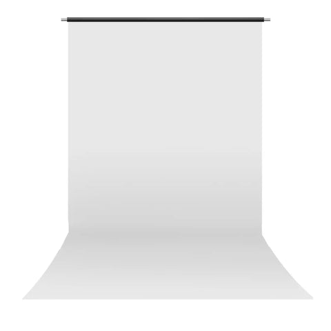 Pvc 2.2x3m White Vinyl Backdrop With 40mm Steel Crossbar