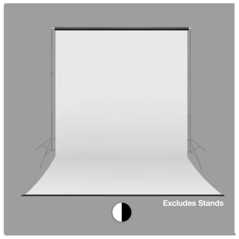 Pvc 2.6x5m White Vinyl Backdrop With 50mm Steel Crossbar