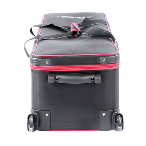 Camerastuff Red-Rim Roller Carry Bag Studio & Lighting Accessories (103x34x29cm) + 2 x 260cm Light Stands