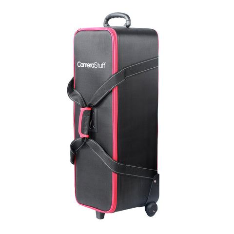 Camerastuff Red-Rim Roller Carry Bag Studio & Lighting Accessories (77x25x24cm) + 1 x 200cm Light Stand