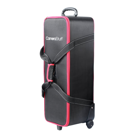 Camerastuff Red-Rim Roller Carry Bag Studio & Lighting Accessories (77x25x24cm) + 1 x 200cm Light Stand