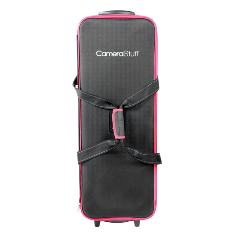 Camerastuff Red-Rim Roller Carry Bag Studio & Lighting Accessories (88x31x31cm) + 1 x 200cm Light Stand