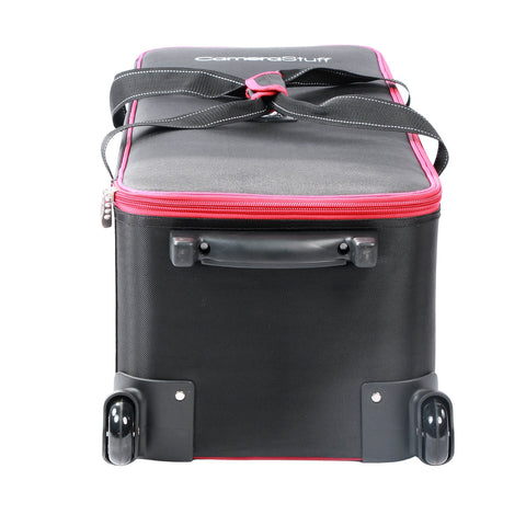 Camerastuff Red-Rim Roller Carry Bag Studio & Lighting Accessories (88x31x31cm) + 1 x 200cm Light Stand