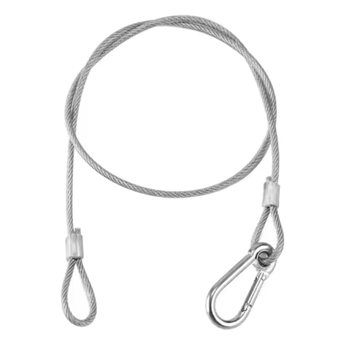 Camerastuff Safety Cable Stage Light Security Rope Steel Cable Locking Wire 5mm / 95cm