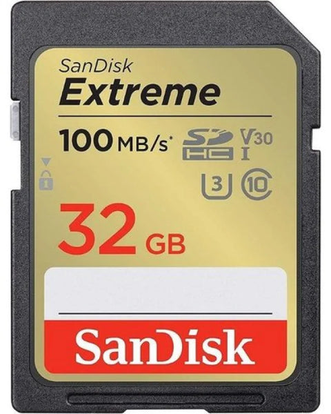 Sandisk Extreme 32gb Sdhc Sd Memory Card 100mb/s