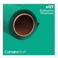 Camerastuff Seamless Paper Backdrop 1.35x10m No07 Sodwana Shallows Teal • Camerastuff • South Africa