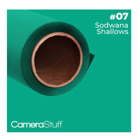 Camerastuff Seamless Paper Backdrop 1.35x10m No07 Sodwana Shallows Teal • Camerastuff • South Africa
