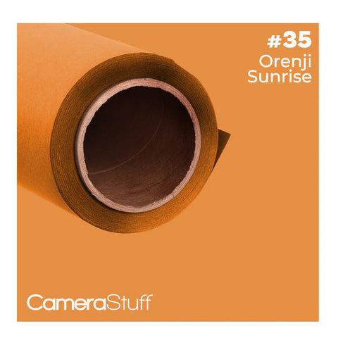 Camerastuff Seamless Paper Backdrop 1.35x10m No35 Orenji Sunrise • Camerastuff • South Africa