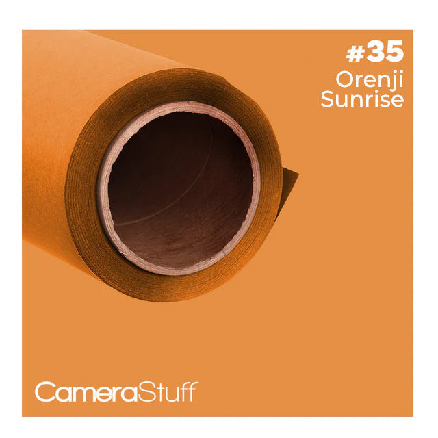 CameraStuff Seamless Paper Backdrop Orenji Sunrise No.35 1.35x10m