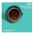 Camerastuff Seamless Paper Backdrop 1.35x10m No55 Retro Waves Turquoise • Camerastuff • South Africa
