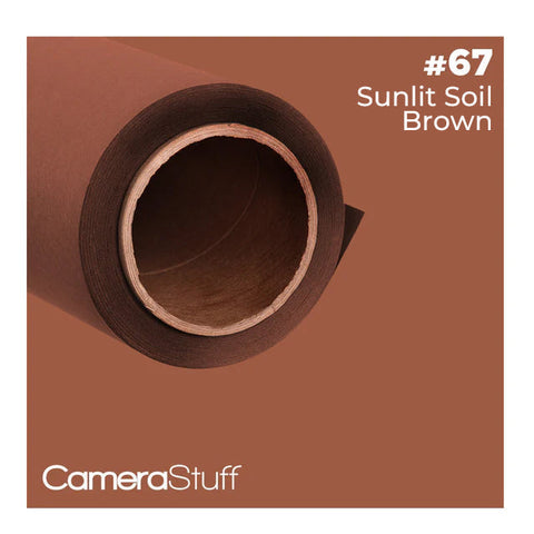Camerastuff Seamless Paper Backdrop 1.35x10m No67 Sunlit Soil Brown • Camerastuff • South Africa