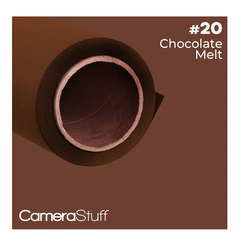Camerastuff Seamless Paper Backdrop 2.70x10m No20 Chocolate Melt Dark Brown • Camerastuff • South Africa