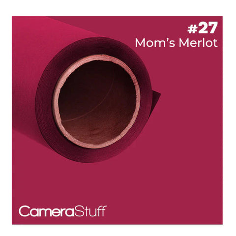 Camerastuff Seamless Paper Backdrop 2.70x10m No27 Mom’s Merlot Burgundy • Camerastuff • South Africa