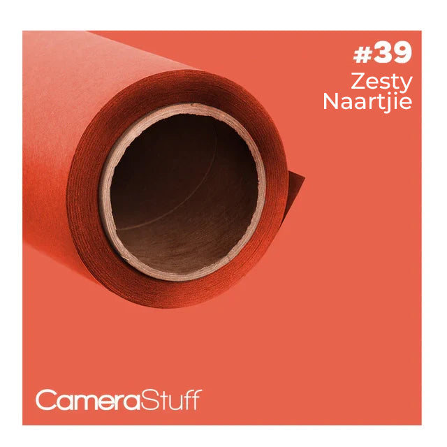 CameraStuff Seamless Paper Backdrop Zesty Naartjie No.39 2.70x10m