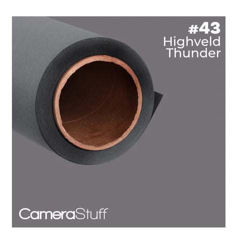 Camerastuff Seamless Paper Backdrop 2.70x10m No43 Highveld Thunder Grey • Camerastuff • South Africa