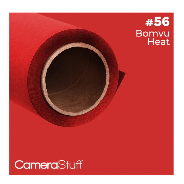 Camerastuff Seamless Paper Backdrop 2.70x10m No56 Bomvu Heat Red roll