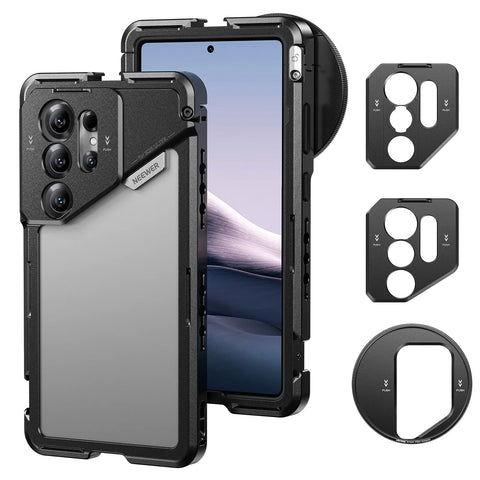 Neewer Pa082 Phone Cage for Samsung S25 Ultra with 67mm Filter/17mm/t Mount Adapters • Camerastuff • South Africa