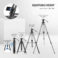 Neewer Tp75 74’’/189cm Aluminium Video Tripod with Fluid Head • Camerastuff • South Africa