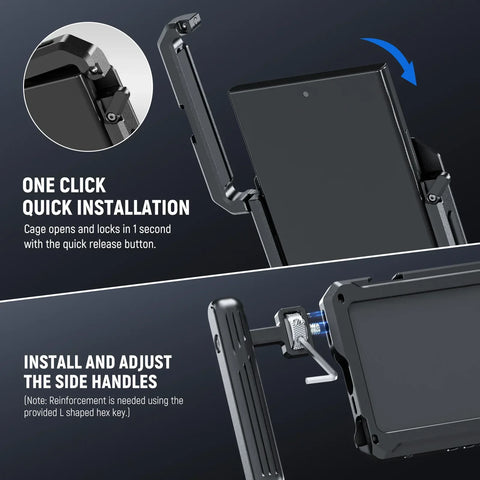 Neewer Pa021 S23 Ultra Phone Cage Video Rig with Bluetooth Shutter Button Side Handle • Camerastuff • South Africa