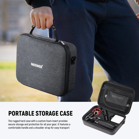 Neewer Pa045 Vlogging Kit with Led Light/selfie Stick Tripod/mic for Smartphones • Camerastuff • South Africa