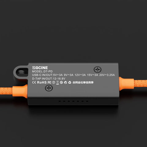 ZGCINE DT-PD D-Tap to USB-C PD Cable 2 Way 100W 50cm