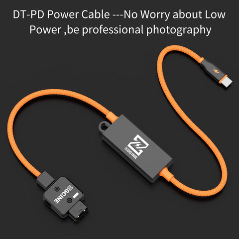 ZGCINE DT-PD D-Tap to USB-C PD Cable 2 Way 100W 50cm