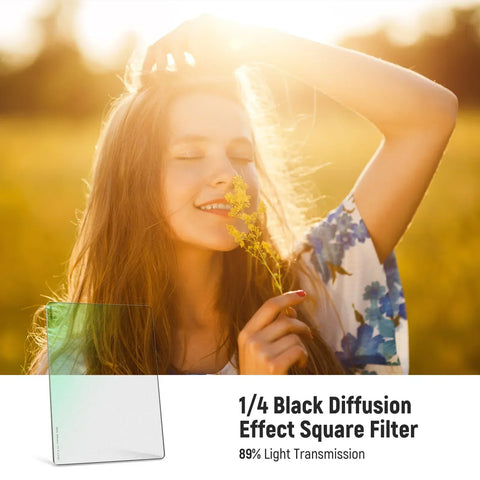 Neewer 1/4 Black Diffusion Mist Dreamy Effect 4’’ x 5.65’’ Square Filter for Matte Box • Camerastuff • South Africa