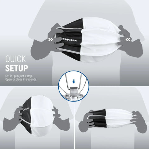 Neewer Ns7l 30cm Mini Quick Release Lantern Softbox for Hs60b/hs60c • Camerastuff • South Africa