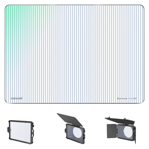 Neewer 4’’x5.65’’ Cinematic Blue Streak Effect Square Filter for Matte Box • Camerastuff • South Africa