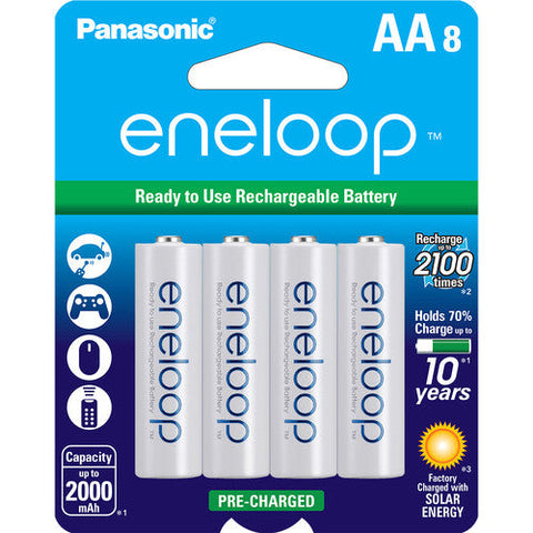 Eneloop AA Rechargeable Batteries 2000mAh 8-Pack