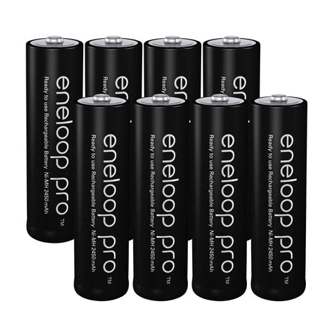 Eneloop PRO AA Rechargeable Batteries 2550mAh 8-Pack