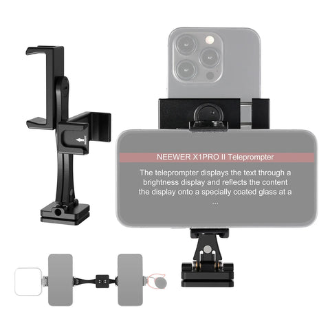 Neewer SP-08 Metal Phone Tripod Mount Teleprompter Adapter