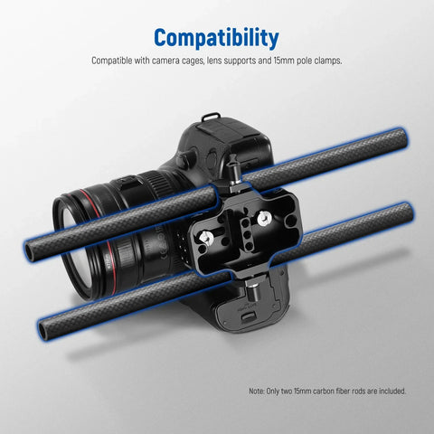 Neewer 2-pack 30cm 15mm Extension Rods Carbon Fiber • Camerastuff • South Africa